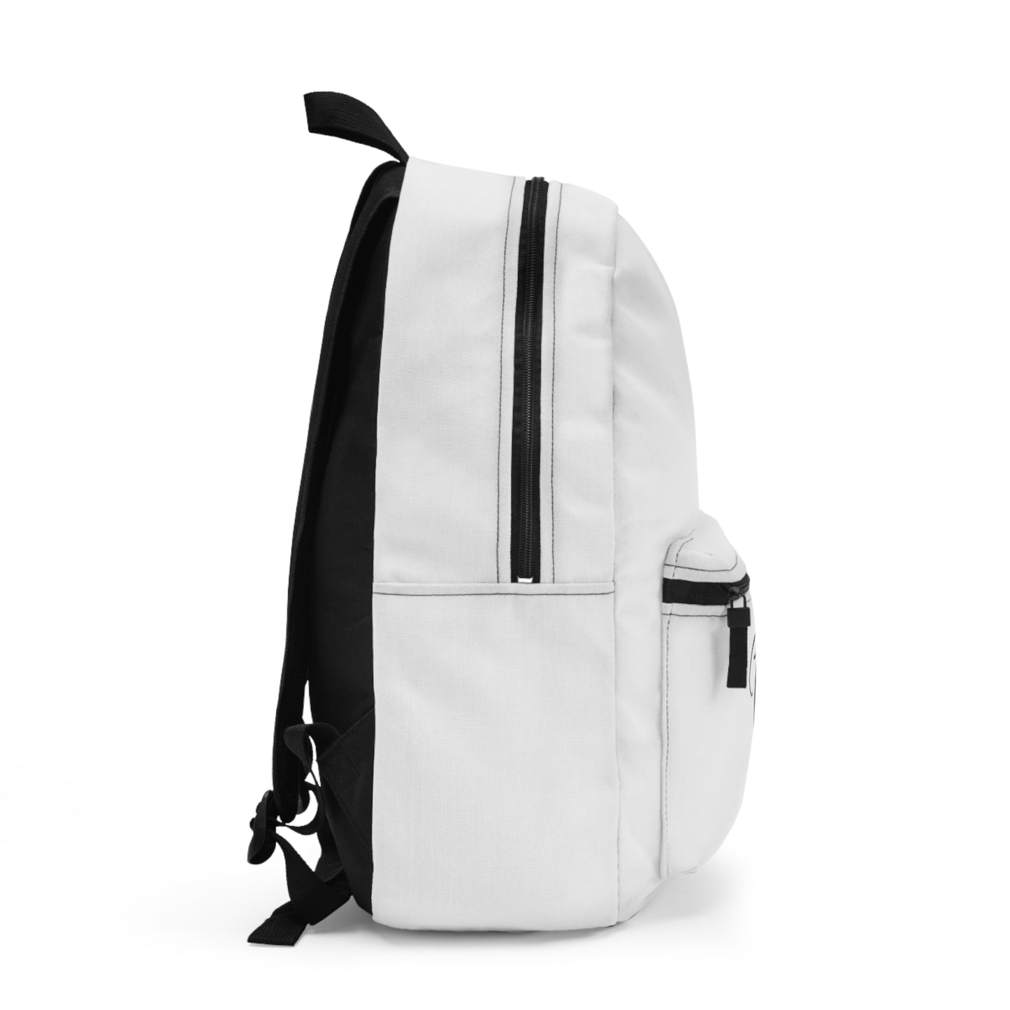 Minimalist White Backpack for School, Travel, or Daily Use - Perfect for Students, Adventurers, and Gift Giving