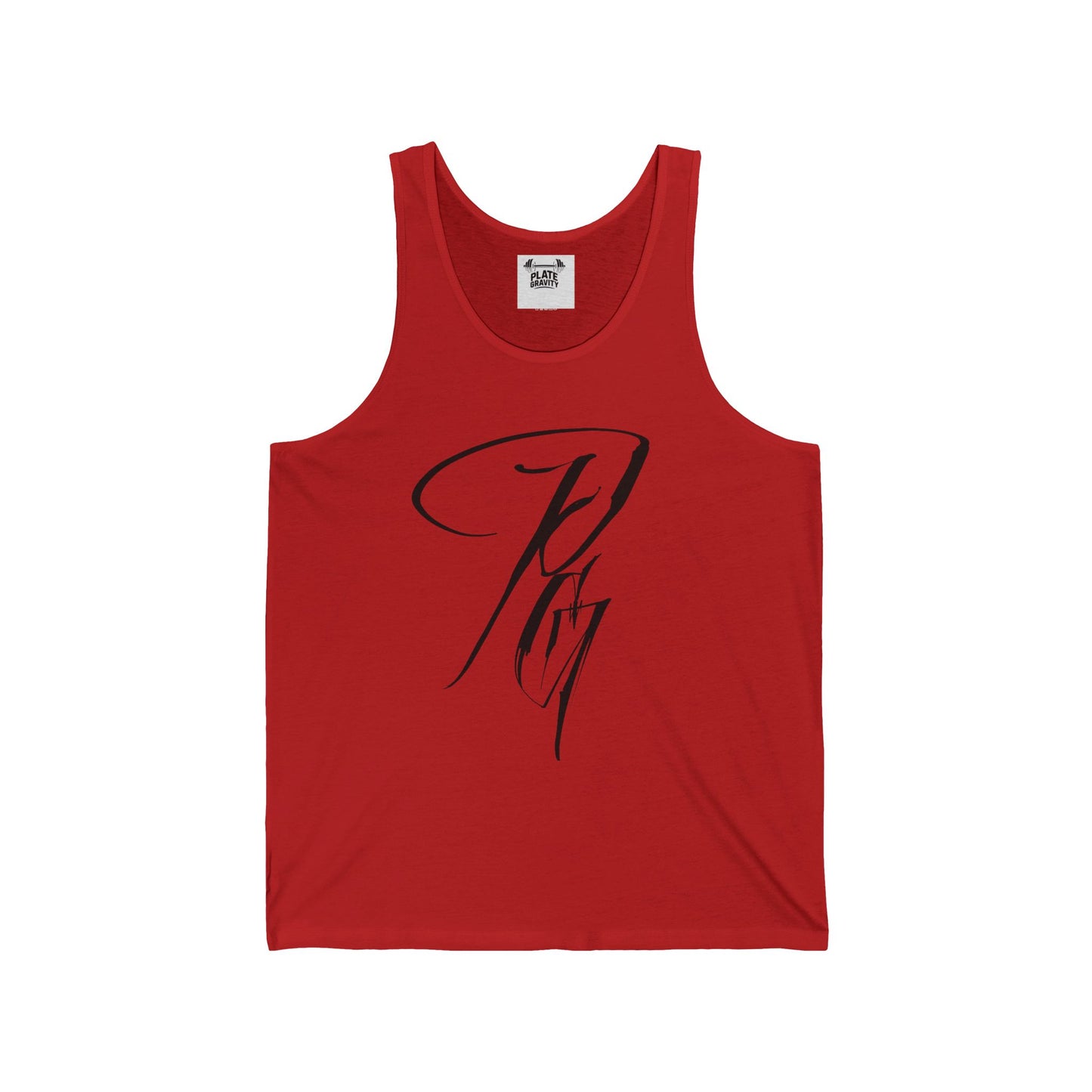 Stylish Unisex Jersey Tank with Elegant Script Design, Summer Essential, Pool Party Wear, Gym Top, Gift for Friends