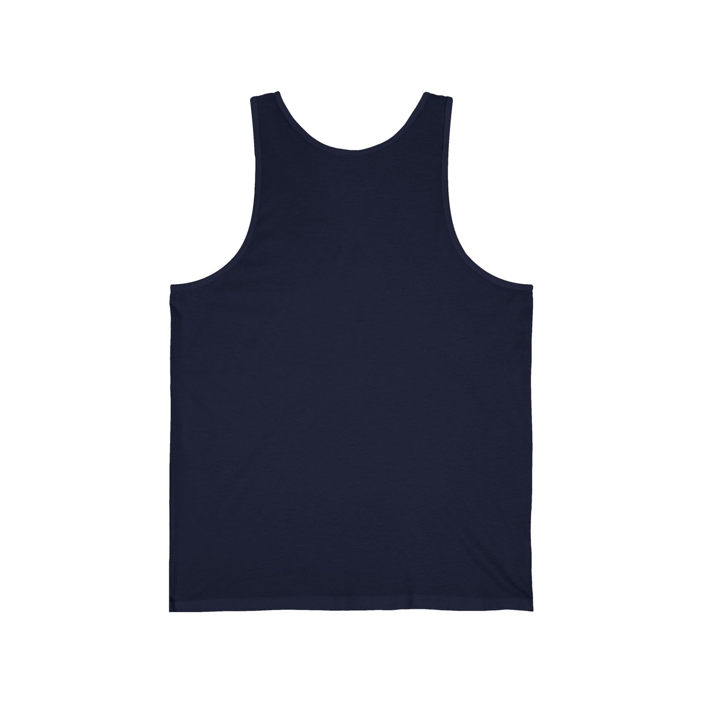 Stylish Unisex Jersey Tank with Elegant Script Design, Summer Essential, Pool Party Wear, Gym Top, Gift for Friends