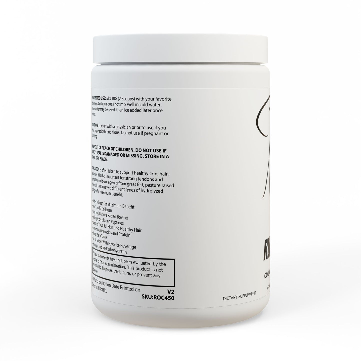 Collagen Peptides Type I & III Supplement (350g, 12.3oz)