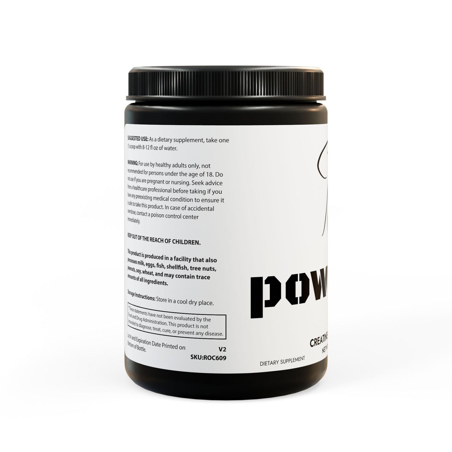 Creatine Monohydrate Supplement (300g, 10.58oz)