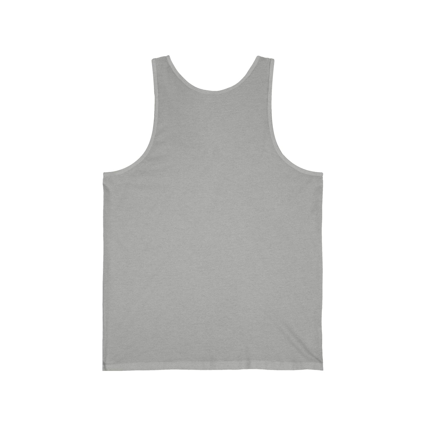 Stylish Unisex Jersey Tank with Elegant Script Design, Summer Essential, Pool Party Wear, Gym Top, Gift for Friends