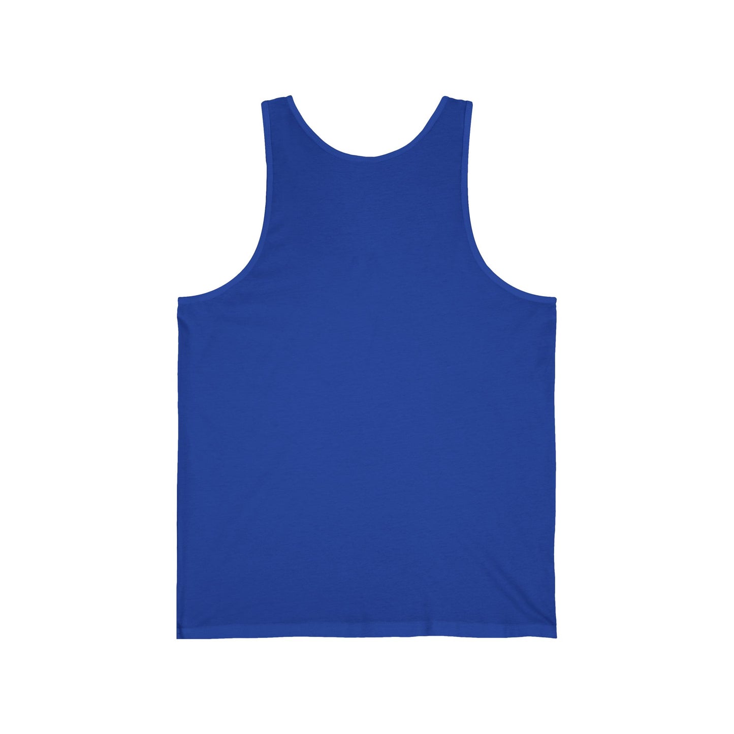 Stylish Unisex Jersey Tank with Elegant Script Design, Summer Essential, Pool Party Wear, Gym Top, Gift for Friends