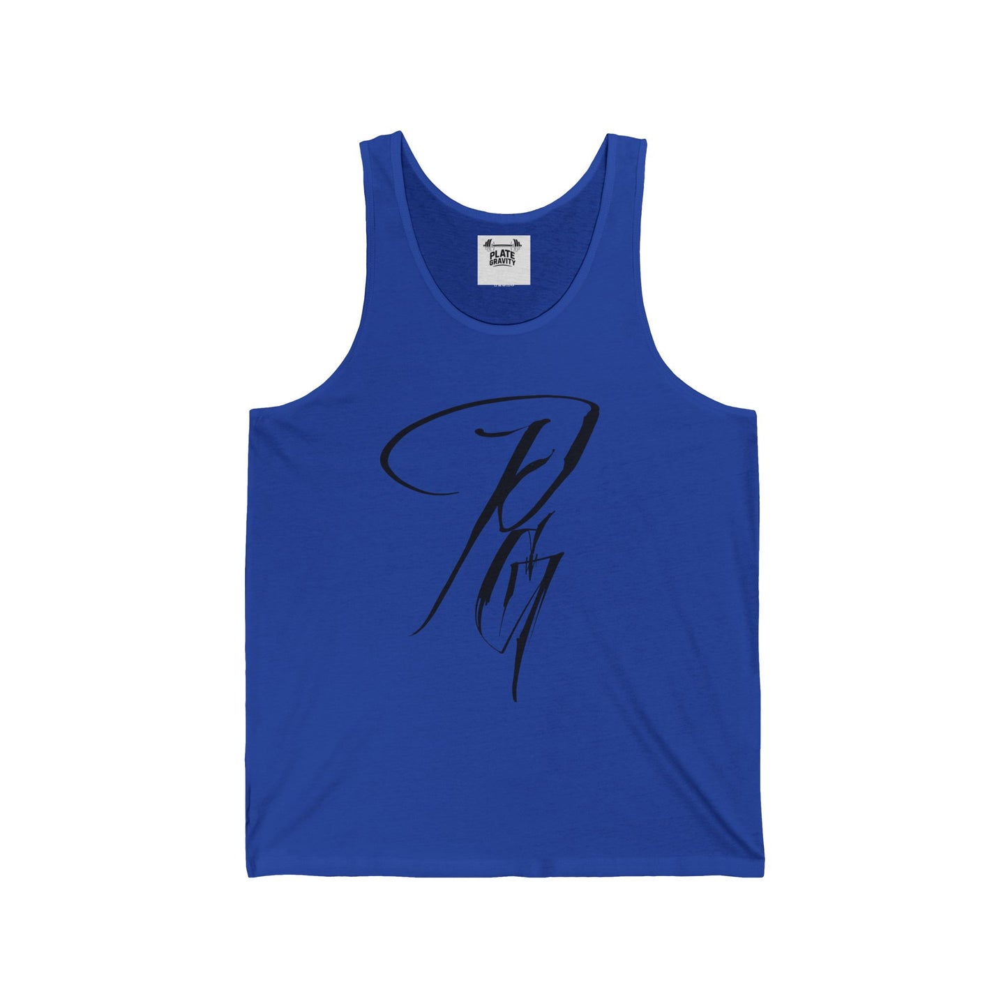 Stylish Unisex Jersey Tank with Elegant Script Design, Summer Essential, Pool Party Wear, Gym Top, Gift for Friends