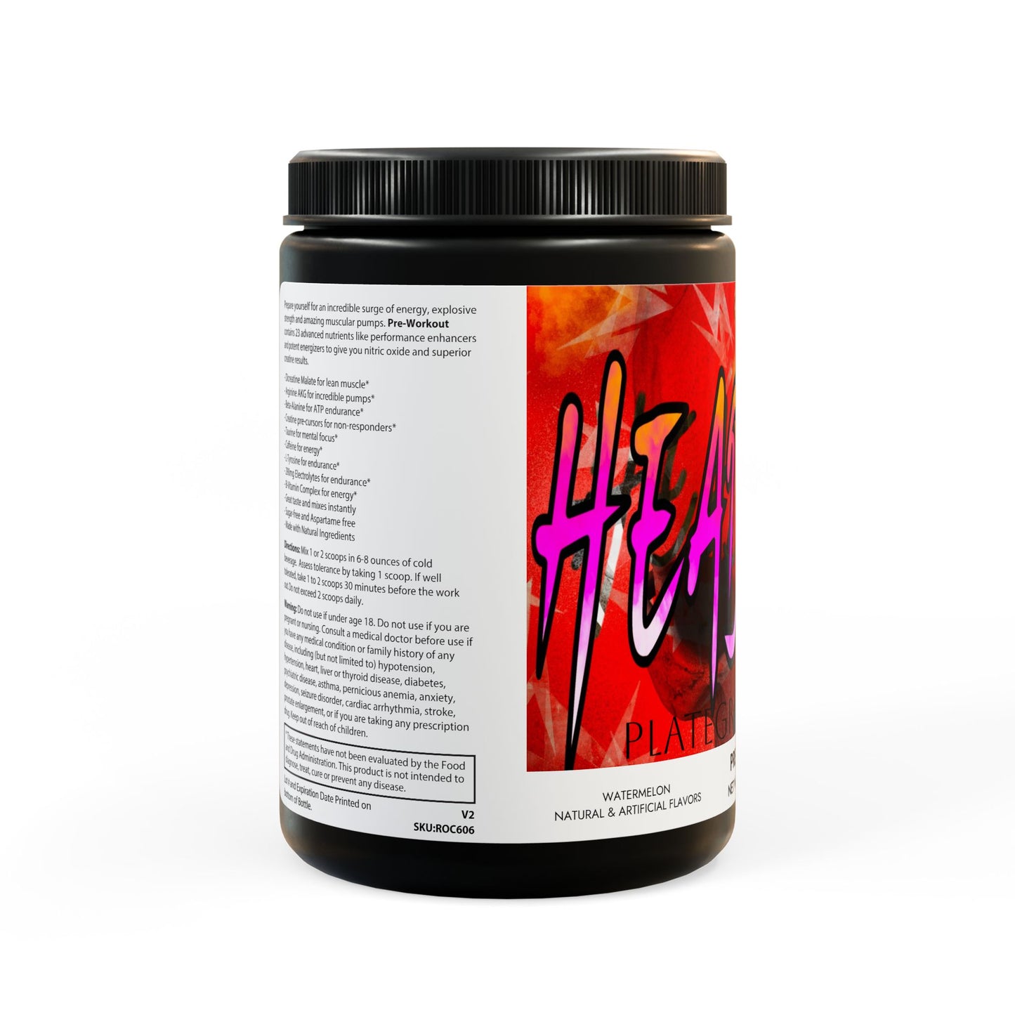 Pre-Workout Supplement, Watermelon (300g, 10.58oz) high stimulant
