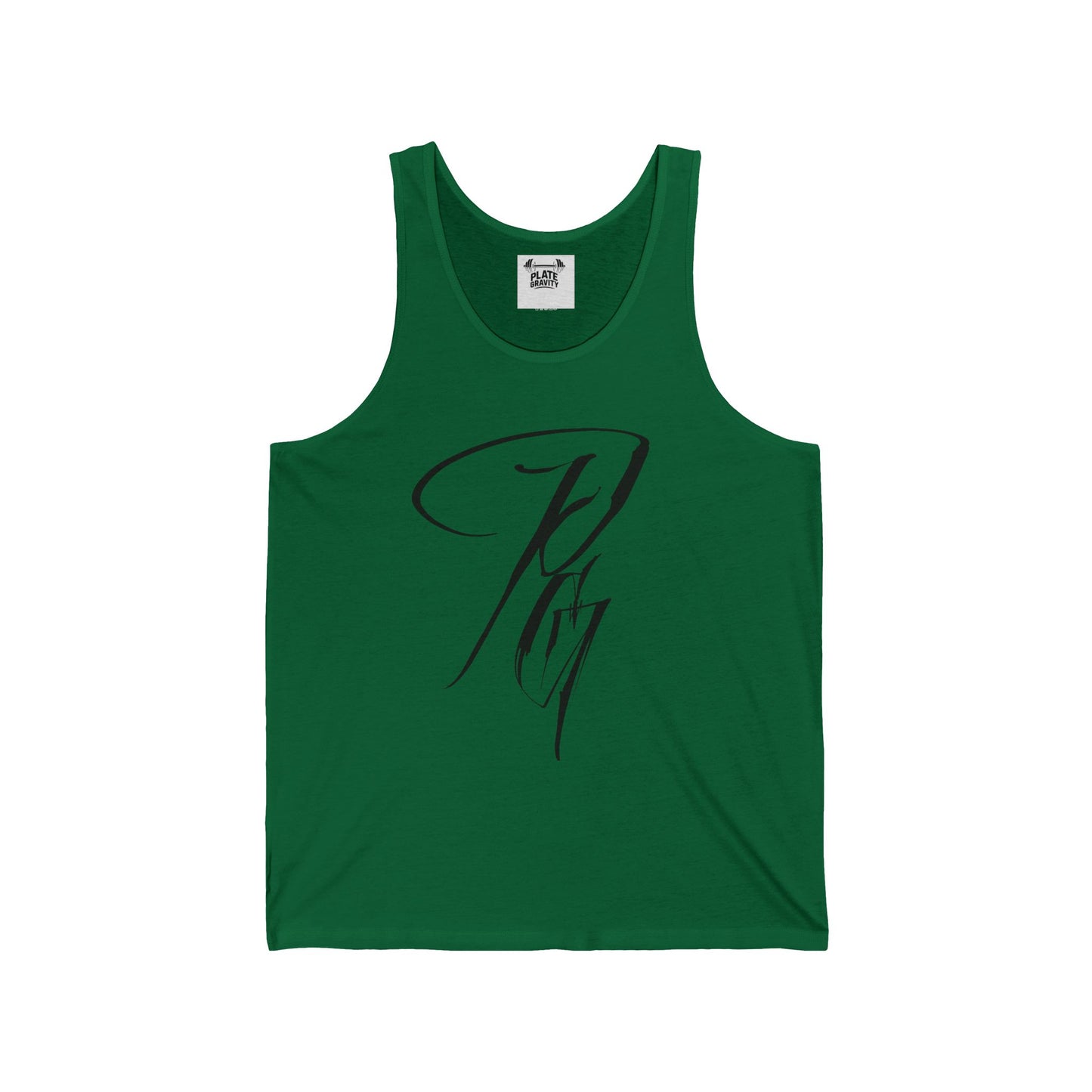 Stylish Unisex Jersey Tank with Elegant Script Design, Summer Essential, Pool Party Wear, Gym Top, Gift for Friends