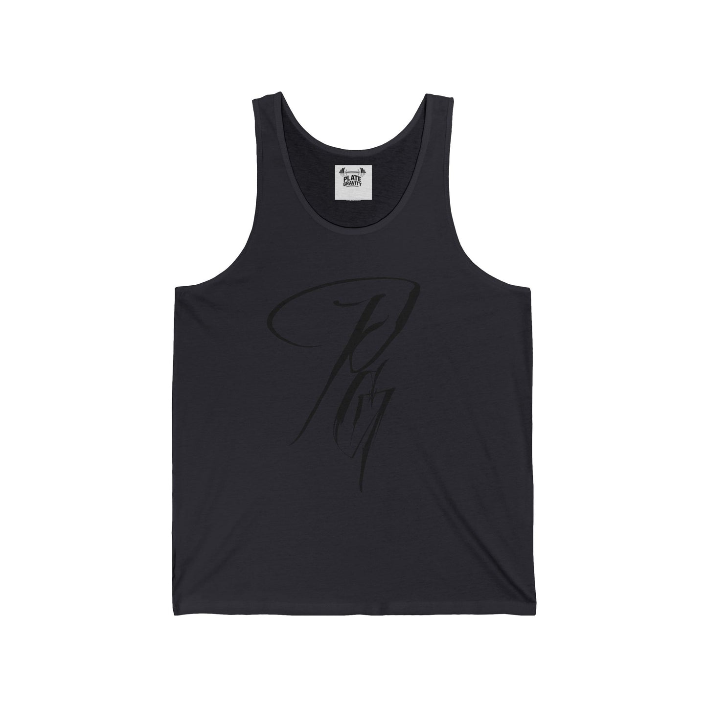 Stylish Unisex Jersey Tank with Elegant Script Design, Summer Essential, Pool Party Wear, Gym Top, Gift for Friends