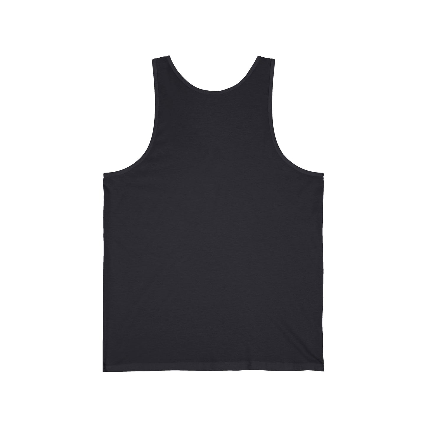 Stylish Unisex Jersey Tank with Elegant Script Design, Summer Essential, Pool Party Wear, Gym Top, Gift for Friends