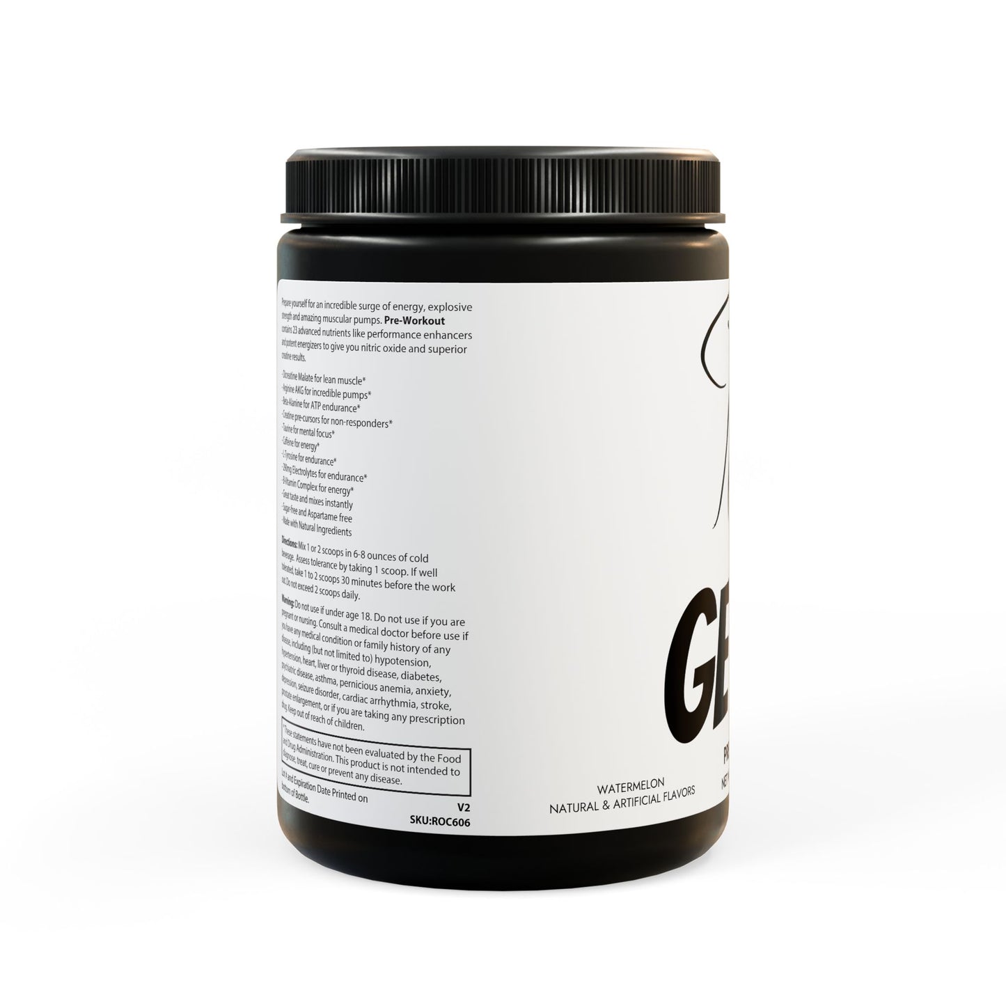 Pre-Workout Supplement, Watermelon (300g, 10.58oz) high stimulant