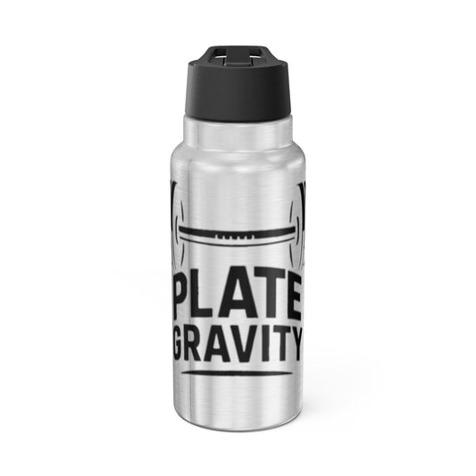 Gator Tumbler with Motivational Gym Quote, Fitness Water Bottle, 32oz Steel Sports Flask, Workout Hydration Mug, Custom Gym Gift